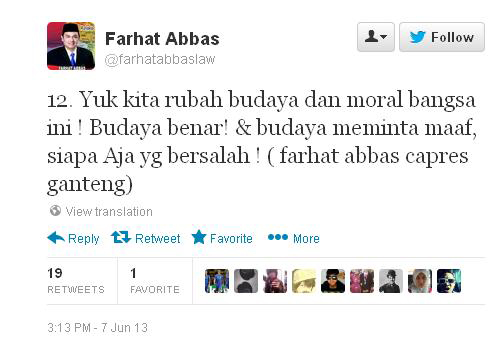 Posting Apa Klo Agan Bisa Hack Twitter Farhat Abbas??