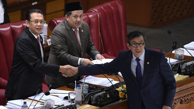 Janji Ketua DPR Baru periode 2019-2024, Puan Maharani
