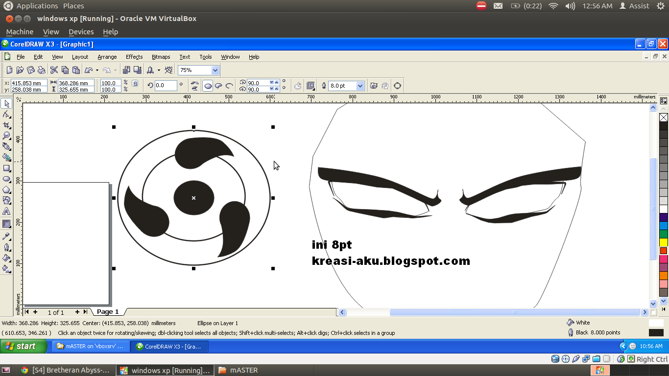 Ane Ajarin Ni,Membuat Uchiha Madara Dengan Corel Draw X3.&#91;TUTORIAL COMPLETE++&#93; :D