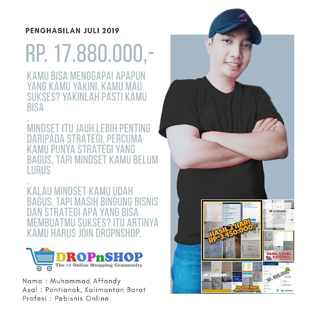 Bisnis Reseller DropnShop Ada Ratusan Testimoni Member-Member Dapat Puluhan Juta