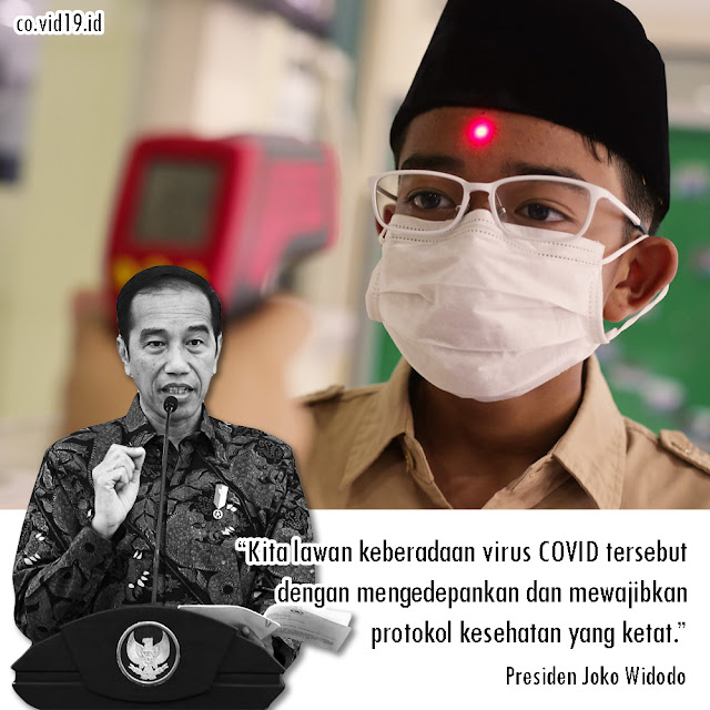 JOKOWI : Kita Lawan Keberadaan Virus Corona Dengan Mewajibkan Protokol Kesehatan