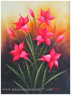 Terjual Lukisan Bunga Sepatu Mawar Anggrek Tulip Kaskus
