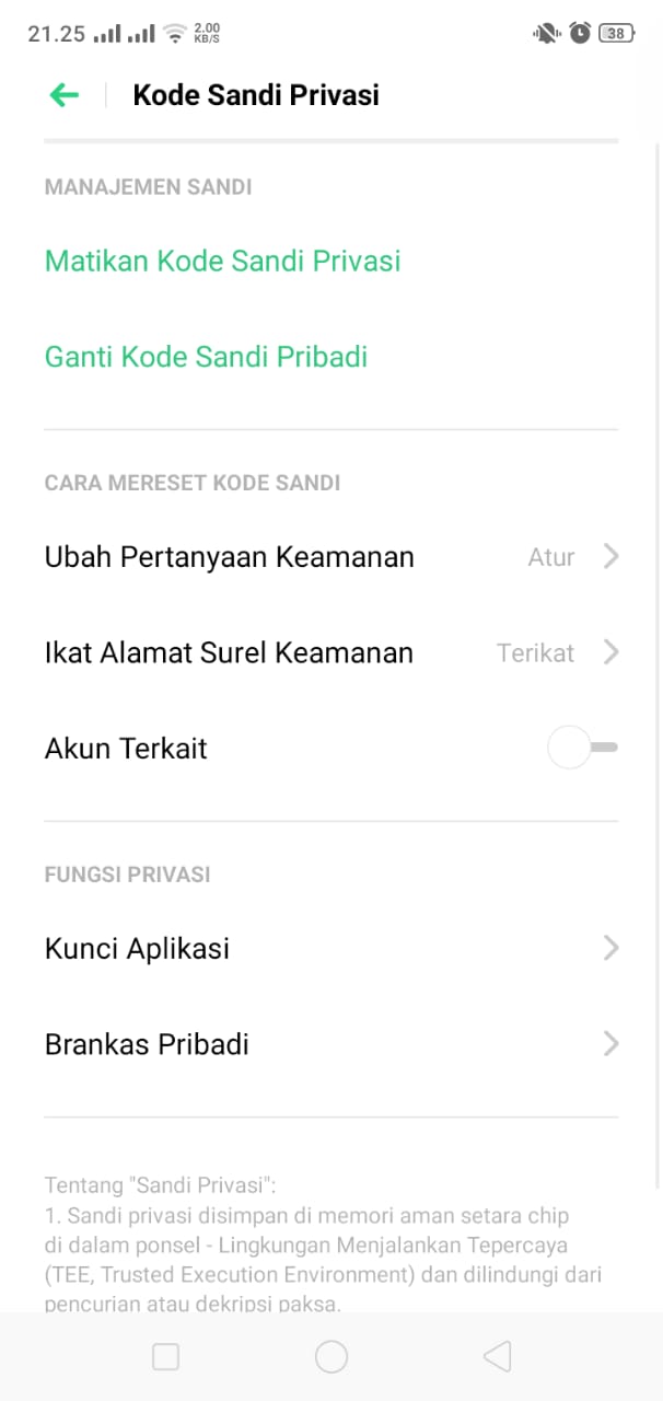 Sembunyikan Aplikasi di ColorOS