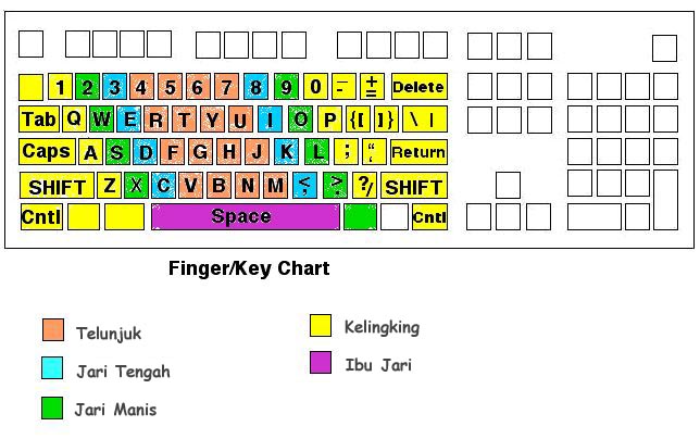 PANDUAN CARA BELAJAR MENGETIK 10 JARI CEPAT + TEST