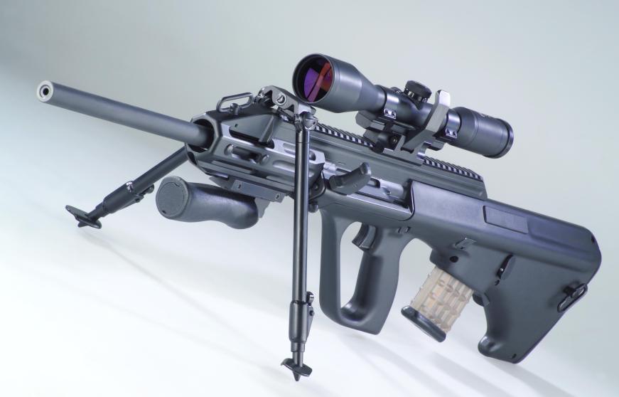 Inside Steyr Stg.77 AUG assault rifle (Austria)