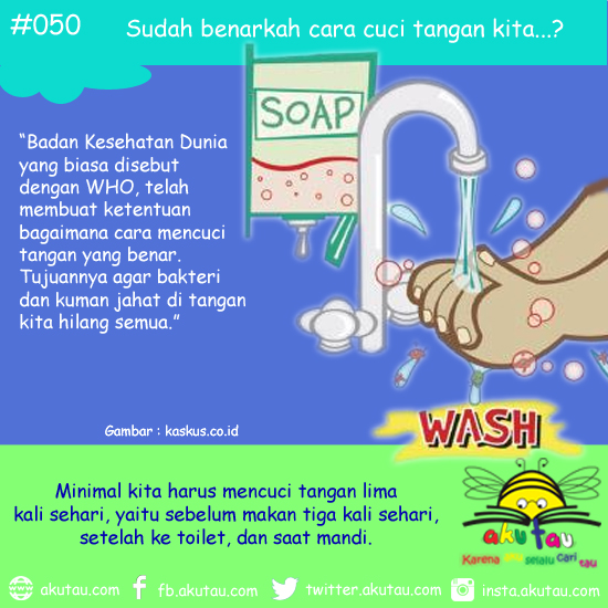 Tahukah teman, apa sudah benar cara cuci tangan kita...?
