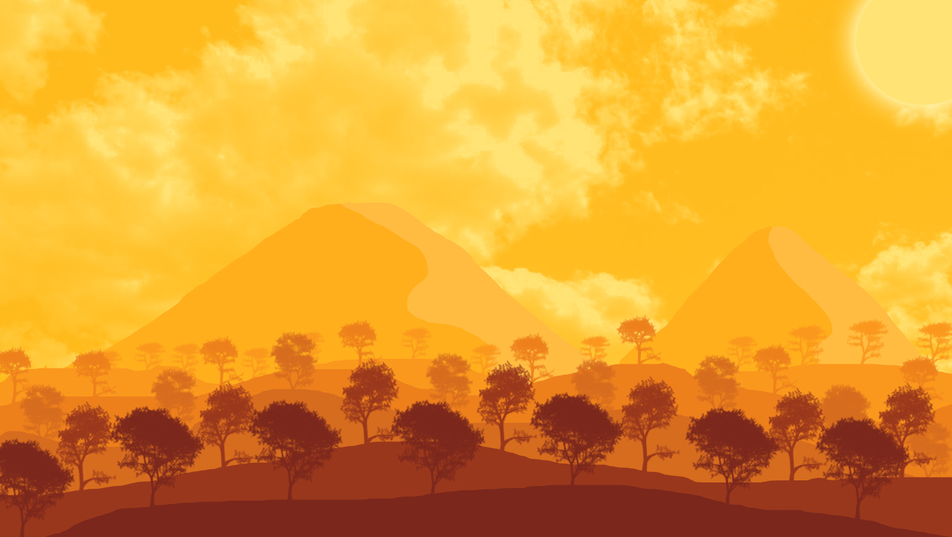 Cara Membuat Flat Landscape Seperti Game Firewatch Dengan Photoshop