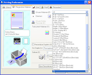 Menambah Ukuran Kertas Pada Printer