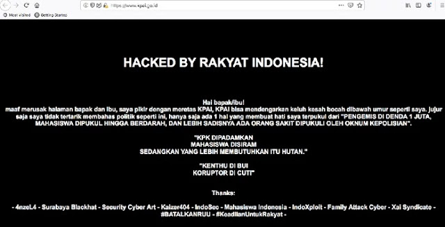 Setelah Membobol Web Kemendagri Hacker Retas KPAI ! Tolak Revisi RUU