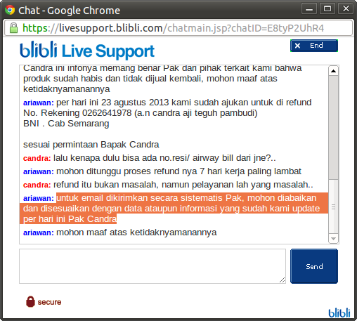 Pelayanan Buruk BLIBLI.COM
