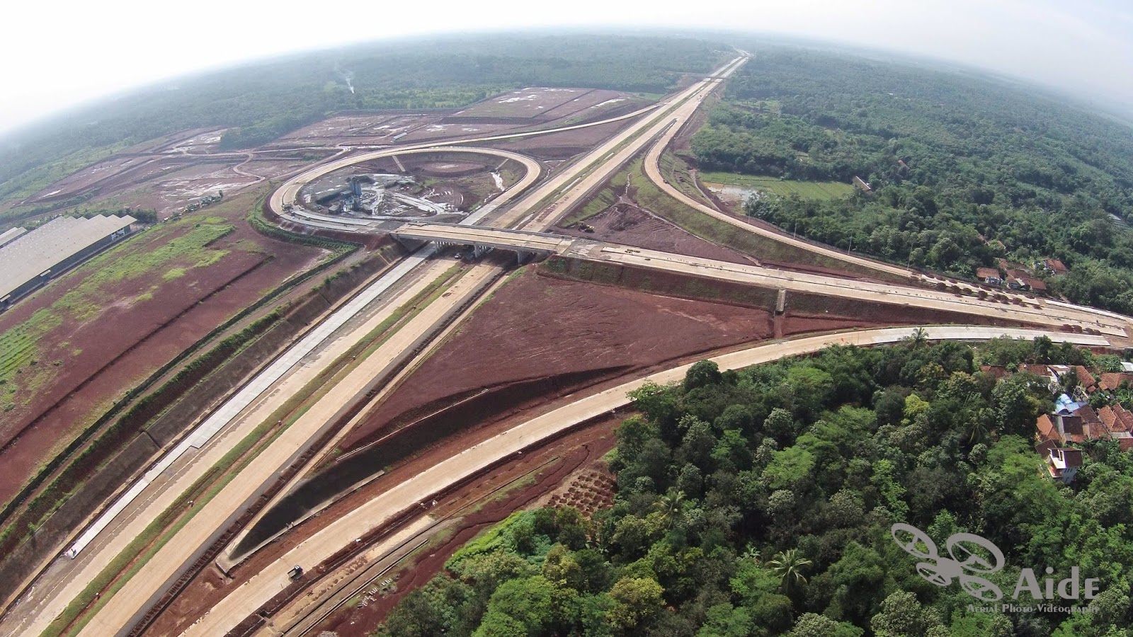 Aerial View of Cikampek-Palimanan Toll Road Project