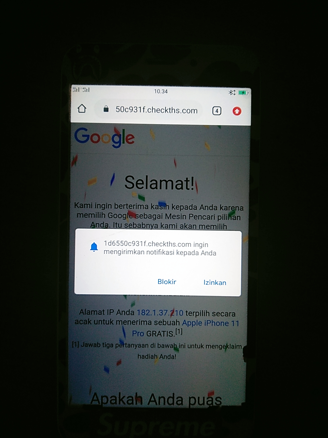 Cara Mengatasi Iklan Notifikasi Pop Up Browser Google Chrome Android