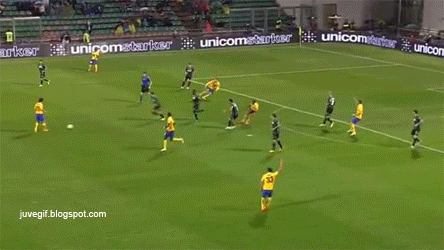 &#91;GIF&#93; Gol Tevez, Marchisio, dan Llorente &#91;Sassuolo 1-3 Juventus&#93;