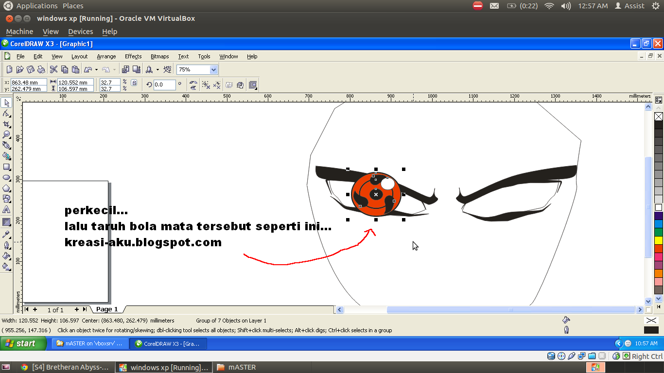 Ane Ajarin Ni,Membuat Uchiha Madara Dengan Corel Draw X3.&#91;TUTORIAL COMPLETE++&#93; :D