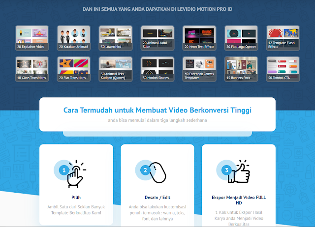 Paket Levidio The Feed, Youtuber dan Motion Pro