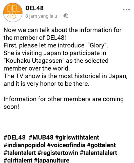 &#91;JKT48-nya India&#93; Member DEL48 Akan Diumumkan Secara Bertahap 