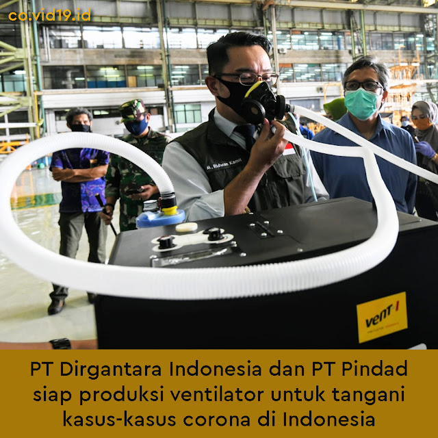 PT Dirgantara Indonesia dan PT Pindad Siap Produksi Ventilator