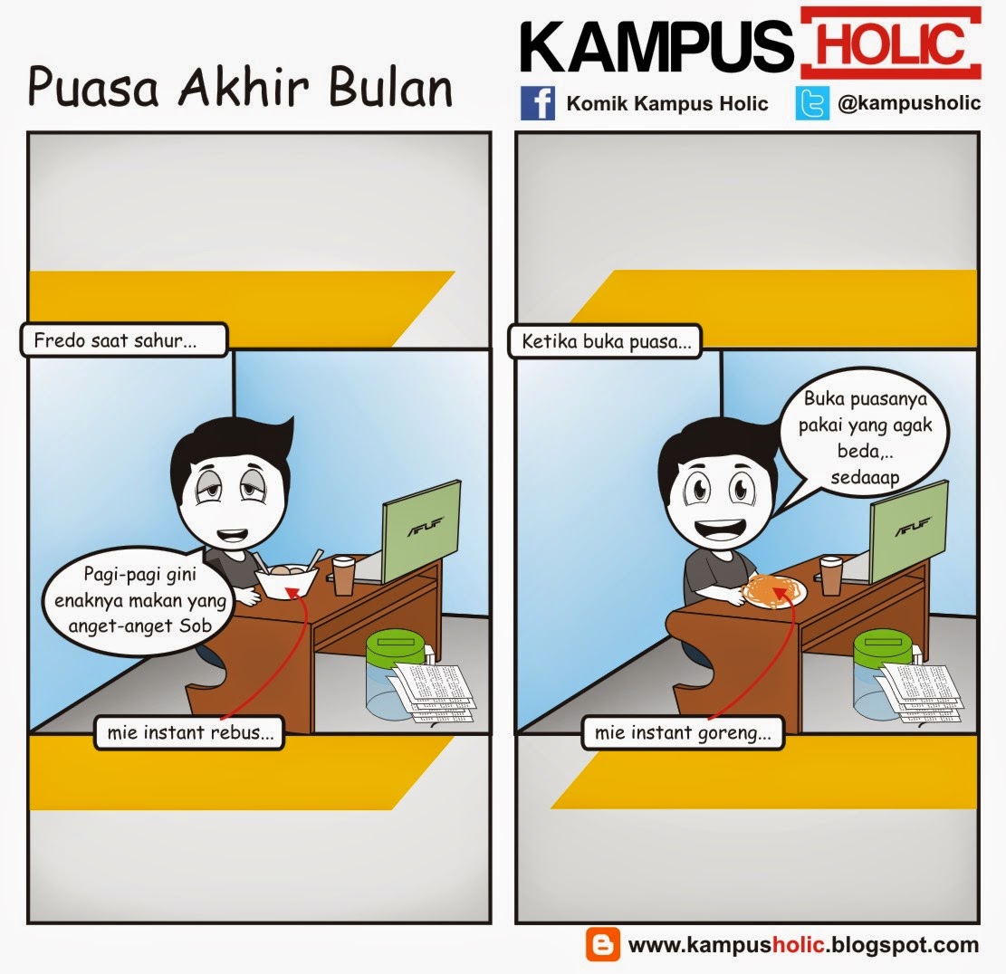 Komik Kehidupan Mahasiswa di Bulan Puasa