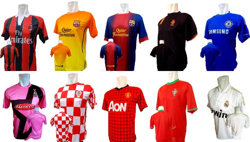 Baju Kaos Jerseys bola lengkap Murah Rp 35 000 pcs 