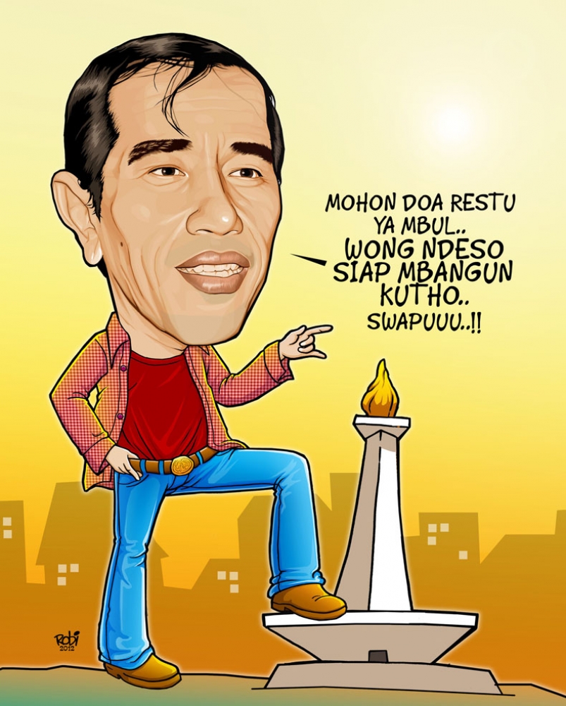 Gambar Kartun Jokowi Dengan Berbagai Gaya