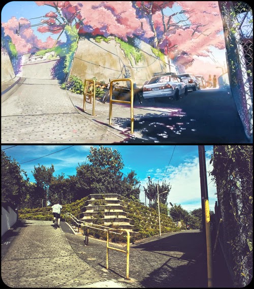 Karya Makoto Shinkai {anime vs reality}