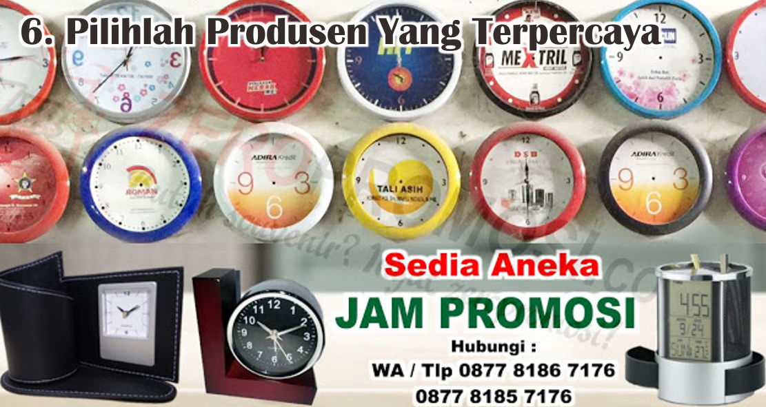  6 Tips Penting Saat Memilih Jam Dinding Untuk Souvenir 