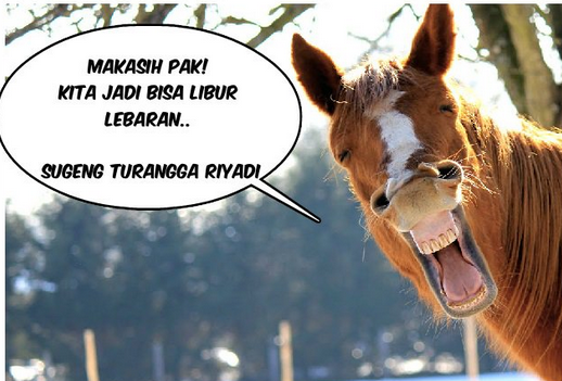 Meme Lebaran &quot;Kuda&quot; Yang Jadi Viral Buatan Netizen