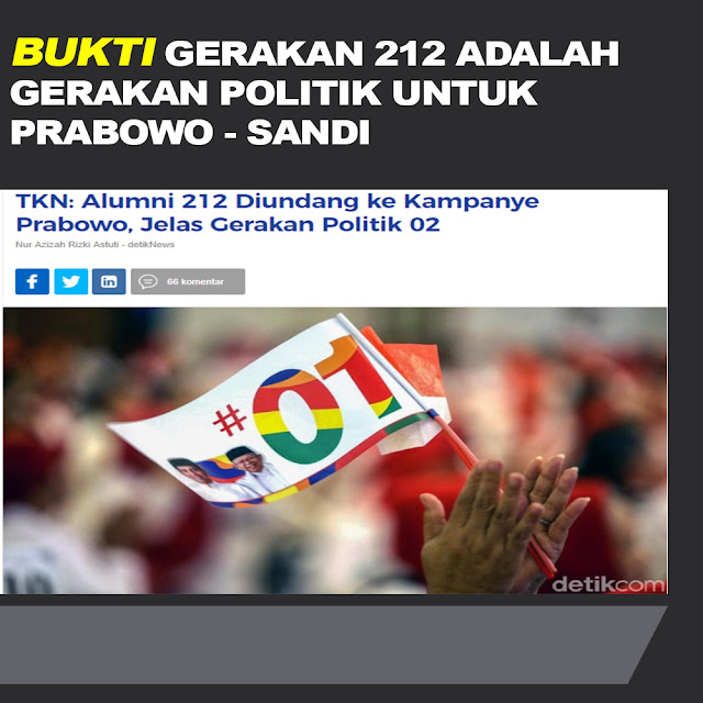 TKN: Alumni 212 Diundang ke Kampanye Prabowo, Jelas Gerakan Politik 02 