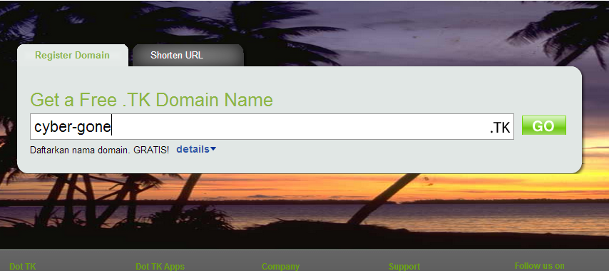 [SHARE] mengubah blogspot menjadi domain ( .TK ) Gratis Gan !!!!