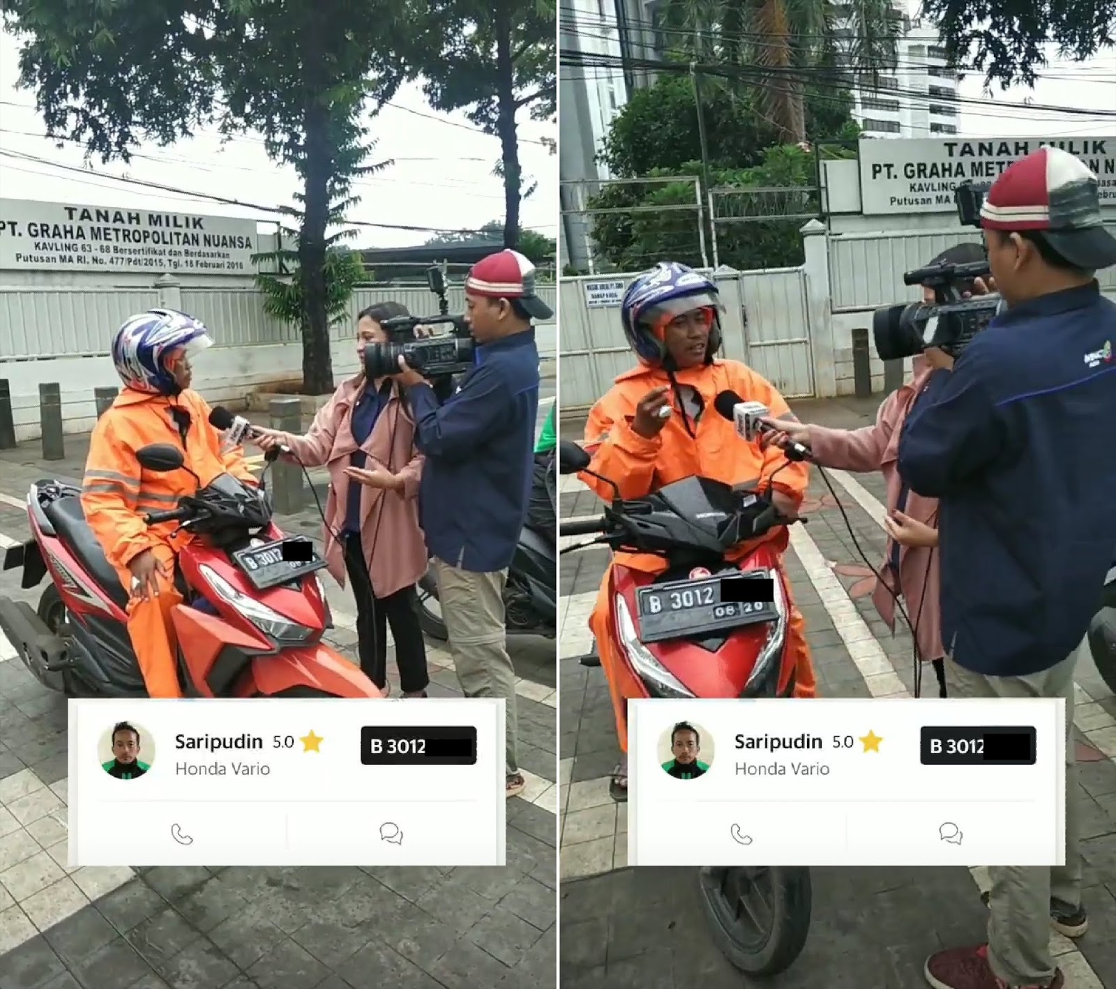 Kisah kocak penumpang ojek online suruh tunggu, driver-nya lagi syuting