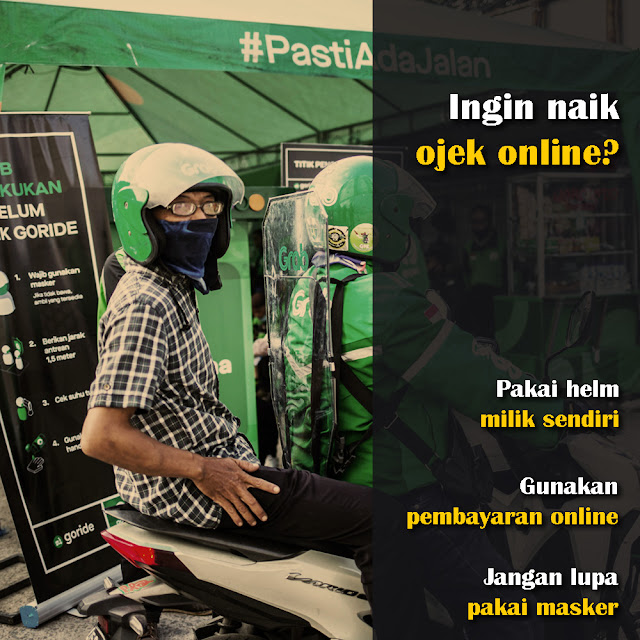 Lakukan Ini Jika Menggunakan Ojek Online Selama New Normal