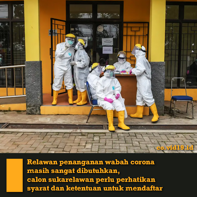 Inilah Beberapa Kriteria Yang Harus Dilalui Relawan COVID-19
