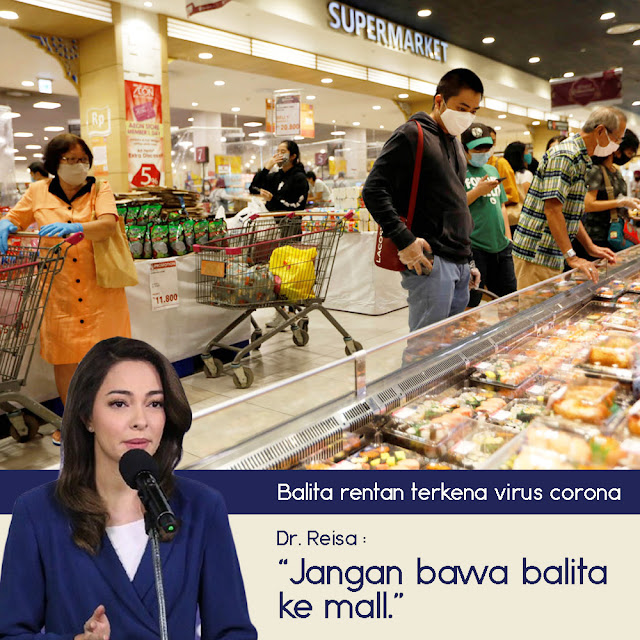 dr Reisa : Jangan Bawa Balita ke Mall