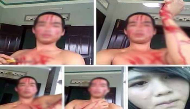 Video : Pria Ini Menyakiti Diri Sendiri Karena Wanita Hebohkan Netizen