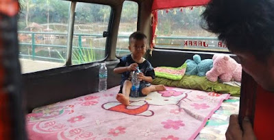 Super Unik di Momen Lebaran, Angkot Ini Disulap Bak Seperti Hotel Berjalan