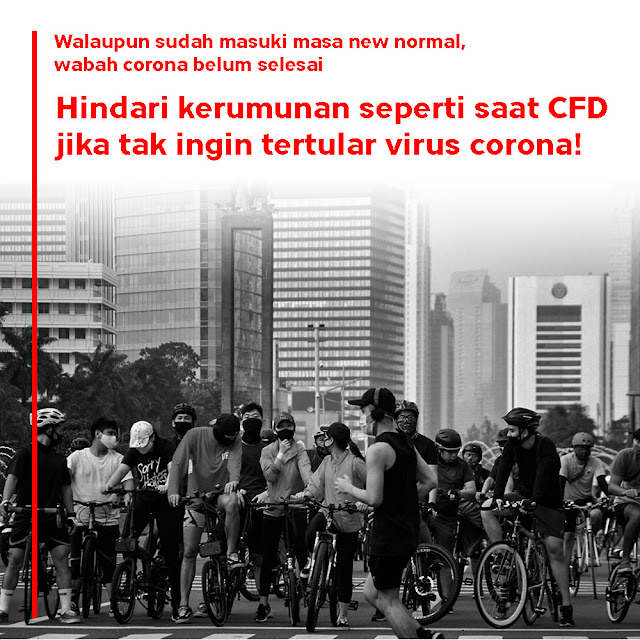 Tetap Jaga jarak dan HIndari Kerumunan Saat CFD