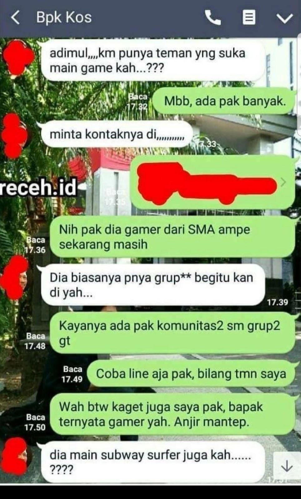 10 Chat lucu bapak kos ini bikin nggak bisa berhenti ngakak