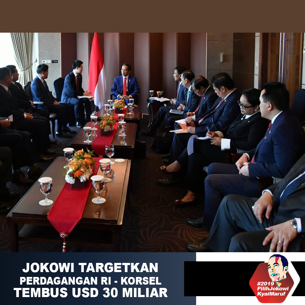 Jokowi Targetkan Perdagangan RI - Korsel Tembus USD 30 Miliar