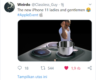 Kocak! Netizen Ramai-Ramai Bikin Meme Tentang iPhone 11 Terbaru