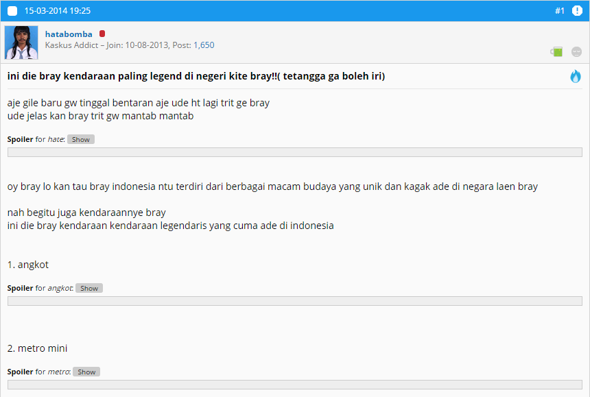Ciri-ciri dan Contoh Artikel atau Thread Berkualitas Menurut Ane
