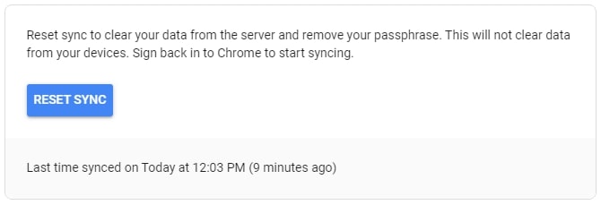 Cara hapus sinkronisasi akun Google di Chrome