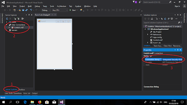 Cara Membuat Database untuk Program Visual Studio Tanpa Menggunakan SSMS