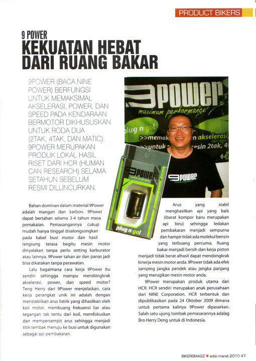 9POWER - Memaksimalkan Akselerasi, Power dan Speed