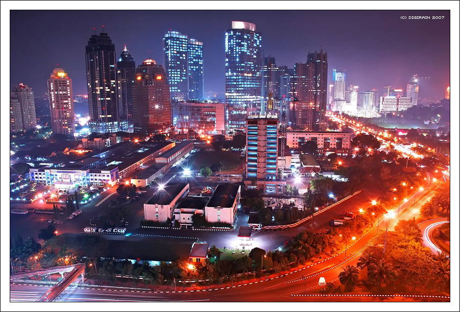 Inilah Keindahan Kota Jakarta Dimalam Hari 