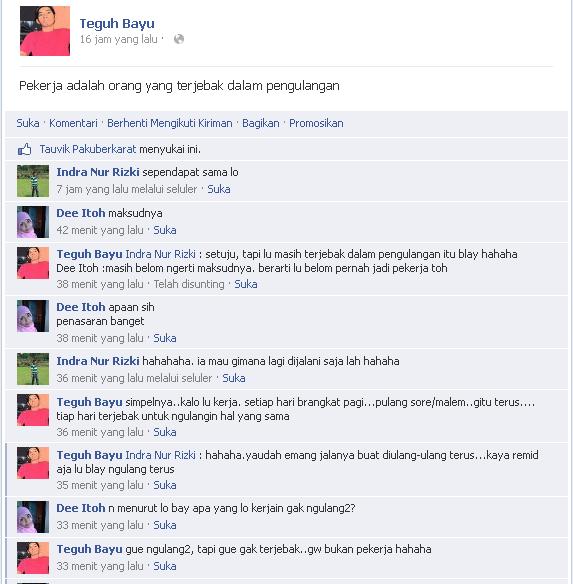 Pekerja adalah orang yang terjebak dalam pengulangan? Gimana menurut ente