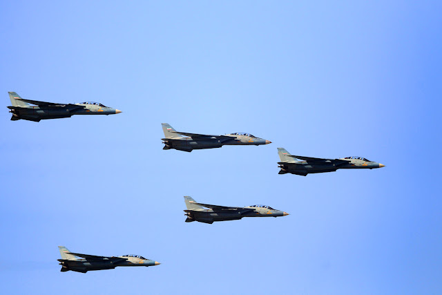**Iran Air Force: Satellites and F-14 Tomcats Jet Fighter**