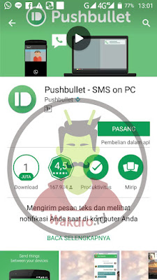 Membalas pesan di android menggunakan komputer
