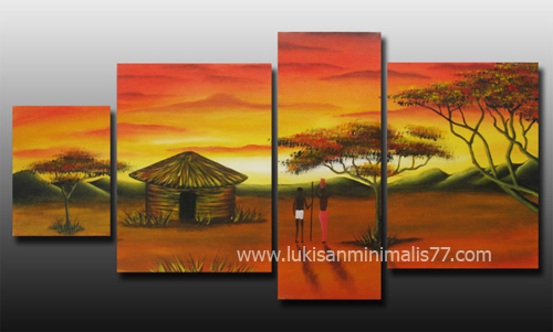 PROMO LUKISAN ( LUKISAN MINIMALIS ) PEMANDANGAN