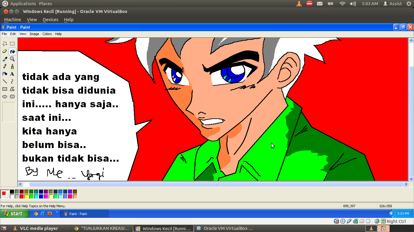 Ane Ajarin nih &quot;Membuat Karacter Sendiri &amp; Kata Mutiara&quot; by ms.Paint 