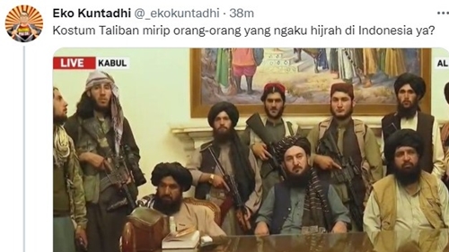 Eko Kuntadhi: Kostum Taliban Mirip Orang Yang Ngaku Hijrah Di Indonesia Ya? 